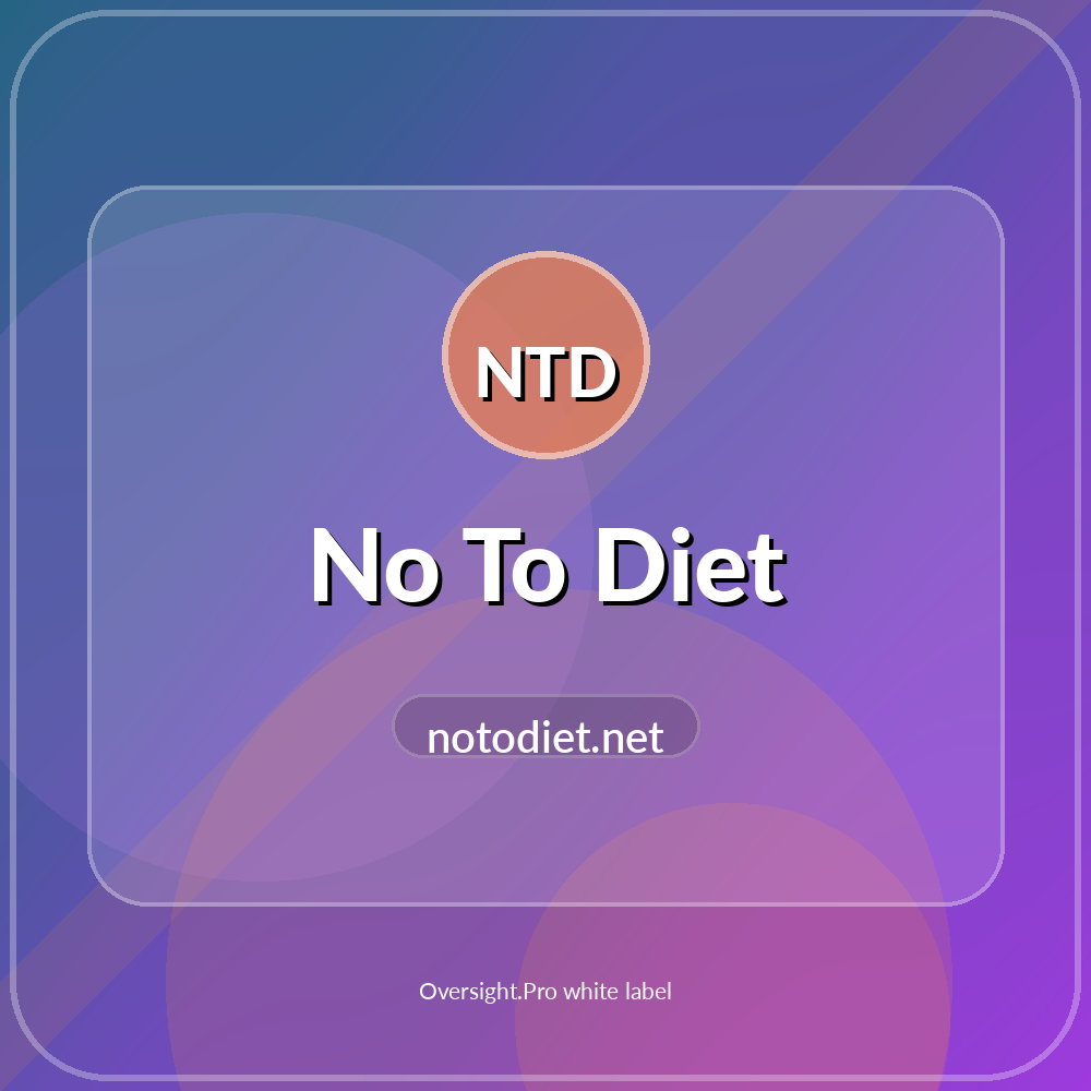 No To Diet